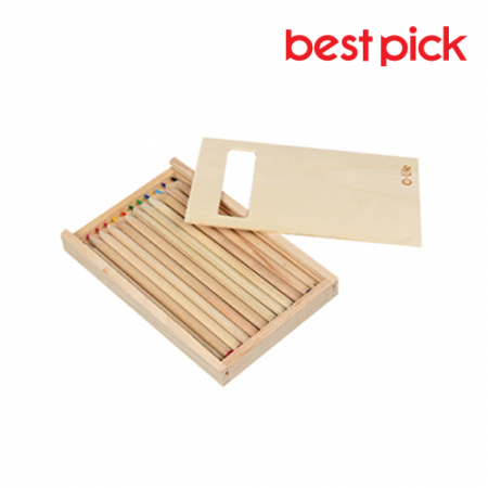 베스트픽 나무색연필 12종 문구세트 A형 #2