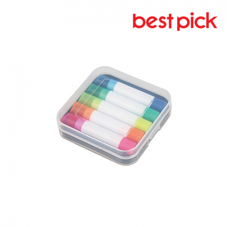 베스트픽 미니고체 형광펜 5종 문구세트 #2