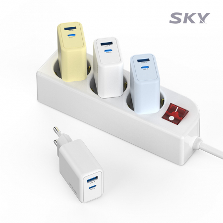 스카이 필 GaN 25W 듀얼 2포트 초고속 충전기+40W C to C 1.2M 케이블 #3
