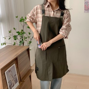 앞트임 방수 원피스 앞치마