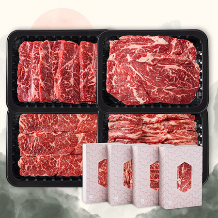 [10+1]소고기 모듬구이 선물세트 2호(척아이롤/부채/갈비살/살치 총 1.1kg) #2