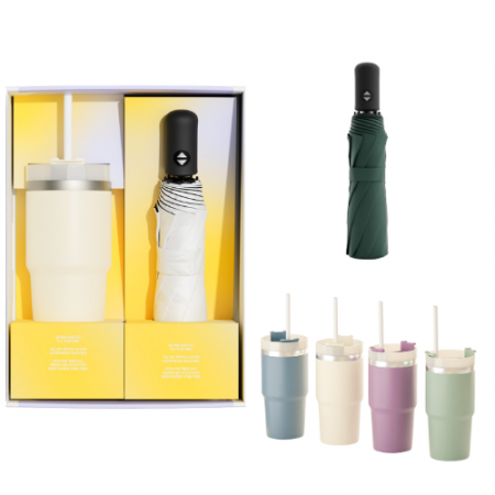 텀블러 우산 선물세트 행사선물 기념품 3단 자동 우산세트 #3