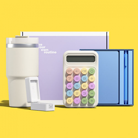 루티네 선물세트 밀크티텀블러+노트볼펜+계산기+칫솔살균기 #2