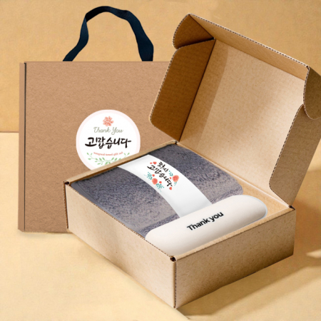 송월타올 호텔수건 항균 180G 40수+머쉬룸 5단 암막 양우산 선물 세트 #2