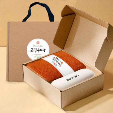 송월타올 호텔수건 뱀부 200G+머쉬룸 5단 암막 양우산 선물 세트 #2