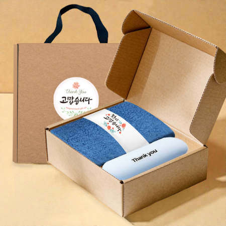 송월타올 호텔수건 항균 170G 30수+머쉬룸 5단 암막 양우산 선물 세트 #2