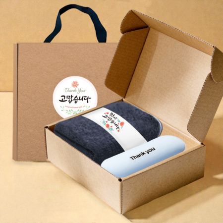 송월타올 호텔수건 뱀부 혼방 190G 30수+머쉬룸 5단 암막 양우산 선물 세트 #2