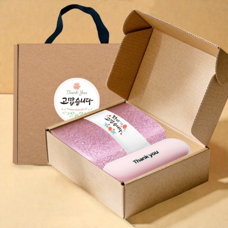 송월타올 호텔수건 130G 30수+머쉬룸 5단 암막 양우산 선물 세트 #2