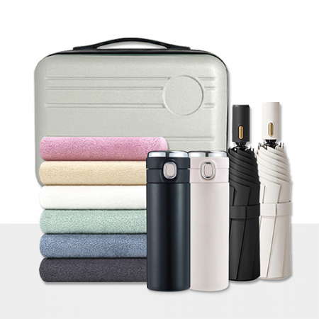 14인치 여행용 레디백 + 3단 자동 양우산 + 송월타올 + 원터치 온도 텀블러 선물세트 #3