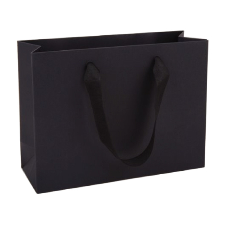아베오 종이쇼핑백 최고급시리즈 블랙7호 가로형 215x75x160 #2