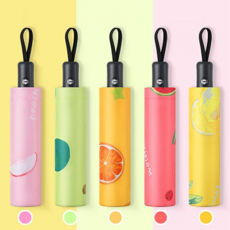 WB011 비단비 3단 8K 후르츠 전자동 암막 양우산 (인쇄/케이스포함) #2