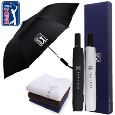 PGA 2단완전자동 암막 우양산+150g 면사타올 세트