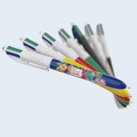 프랑스 BIC® 4 Colours® 클래식 360도 칼라인쇄 볼펜 #5