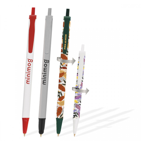 BIC® Stic 리사이클 플라스틱 360도 인쇄 볼펜 #3