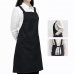 작은이미지: 남자 여자 주방 심플 피치 멜빵 H형 앞치마 #2
