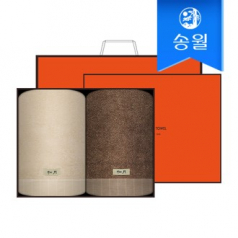 송월타월 뉴명품 2매 선물세트(크림상하+쇼핑백) 답례품