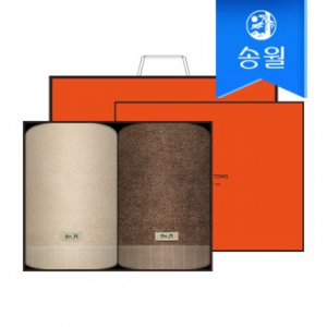 송월타월 뉴명품 2매 선물세트(크림상하+쇼핑백) 답례품