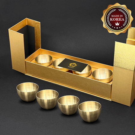 한결 방짜유기 찻잔/약술잔 4P #2