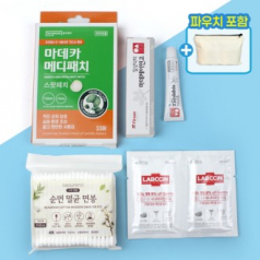 마데카 메디패치 여드름 스팟패치 + 마데케어 연고 + 멸균면봉 + 손소독티슈 + 에코파우치