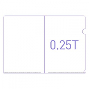 L홀더 칼라인쇄 주문제작 (두께 0.25T)