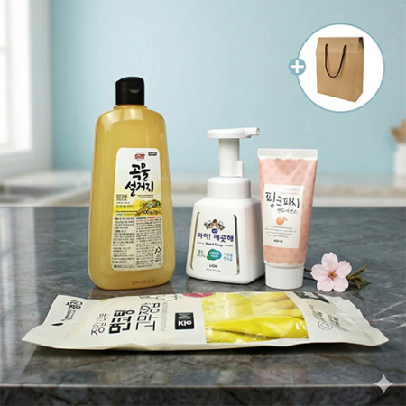 애경 주방세제 곡물설거지 주방전용 아이깨끗해 주방용품 4종 세트 #2