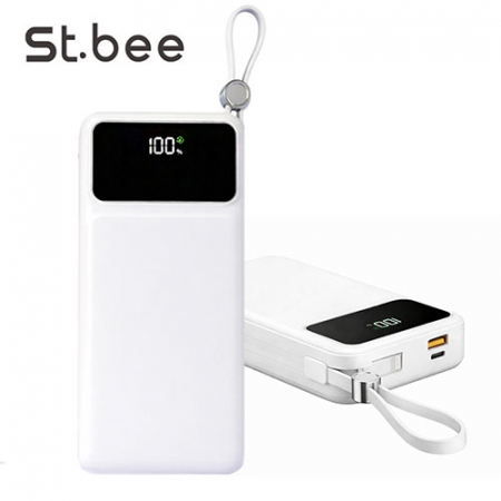 세인트비 케이블일체형 LED 고속보조배터리 20000mAh PBS200C #2