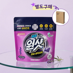 슈가버블 버블원샷 실내건조 캡슐세제 10매입 + 크라프트 케이스 추가시 별도문의