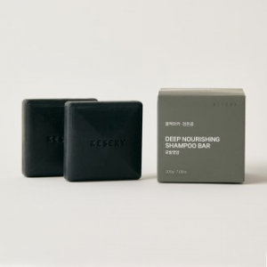 KESERY 케세리 비건 블랙마카 검은콩 모발영양 약산성 샴푸바 100g+100g 2개입