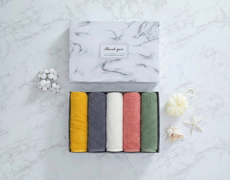 [리노라]내츄럴 콤팩트코마 데일리 타올 선물세트(5P) #2