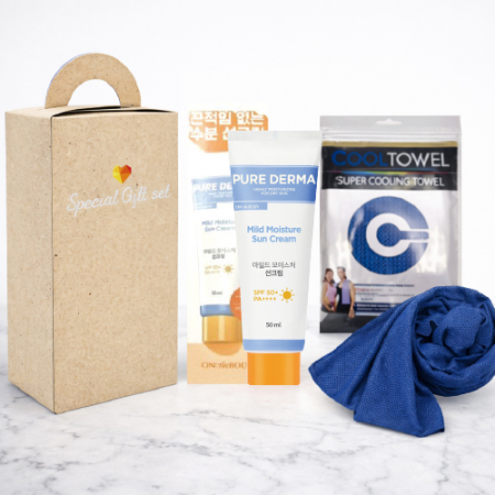 쿨타올 아이스타올 선크림 여름 여행용 2종세트 폭염세트 엘지생활건강 퓨어더마 #3