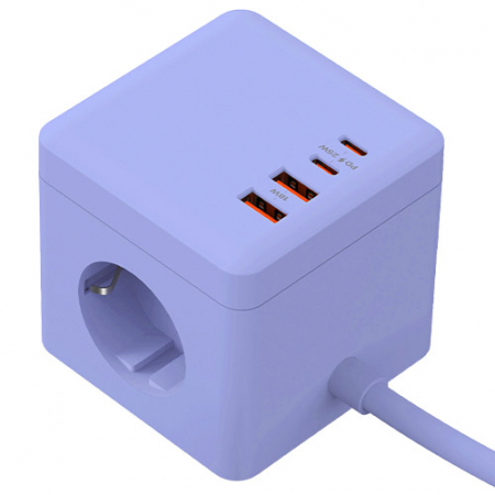 티메코 SF25W 큐브 디자인 멀티탭 4000W 고용량 3구 2M PPS 초고속충전 #5