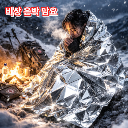 비상은박담요 응급담요 보온담요 생존담요 캠핑비상담요 재난안전용품 철인3종 마라톤 등산 #3