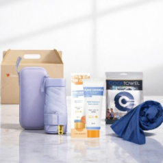 사각암막자외선차단 5단 양우산 선크림 퓨어더마 쿨링타올 쿨수건 아이스세트 3종 폭염세트