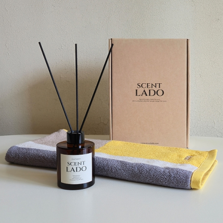 센트라도 디퓨저 150ml+송월 컬러타올(수건)180g 세트 #3