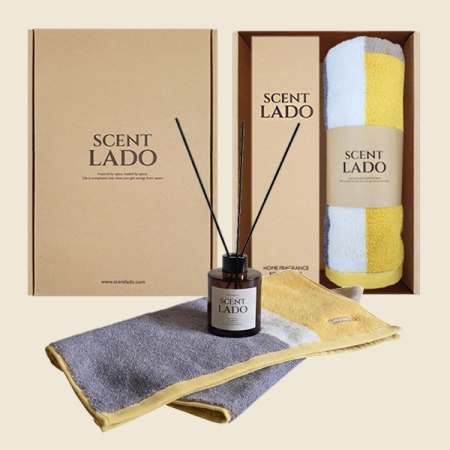 센트라도 디퓨저 150ml+송월 컬러타올(수건)180g 세트 #6