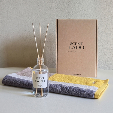 센트라도 디퓨저 루시드 200ml+송월 컬러타올(수건)180g 세트 #5