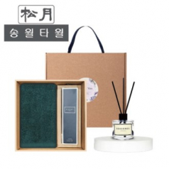 [송월타월] 40수포인트4040(200g) 디퓨저세트 (40수포인트40(200g) + 시즈넬플라워 디퓨저50ml)
