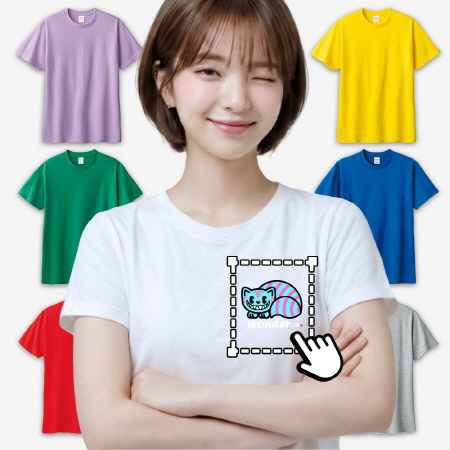 고급 17수 라운드 커스텀 반팔티 프린트스타 #2