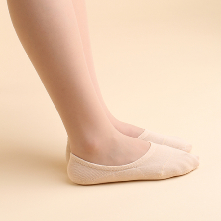 200침 무지 남성 여성 페이크 덧신 #4