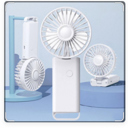 목걸이 탁상용 접이식 고리형 선풍기 스트랩포함 #2