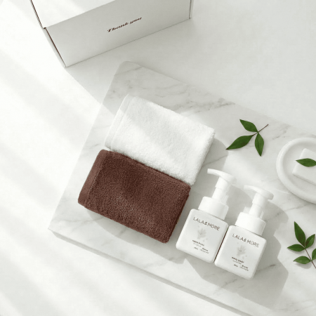 40수코마사 고리핸드수건2P+핸드워시 답레품 타올선물세트 #3