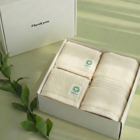 오가닉코마사 150g 호텔수건+오가닉 핸드타월2P  답레품 선물세트 #2