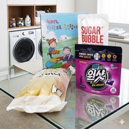 치매예방 고무장갑 10켤레 캡슐세제 세트 N호 #2