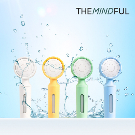 더마인드풀 여행용 미니 샤워기 헤드 필터 세트 색상4종 (파우치증정) #2