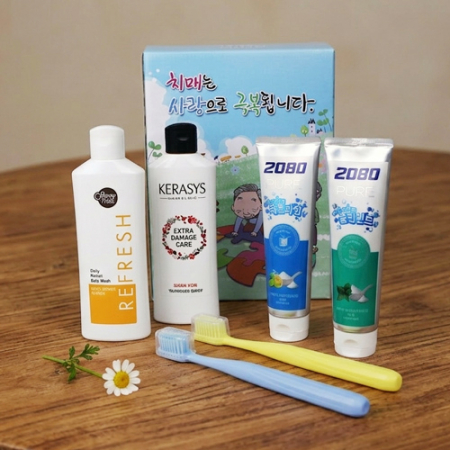 치매예방 애경 샴푸 치약 칫솔 6종세트 B-5호 케이스 변경 가능 #2