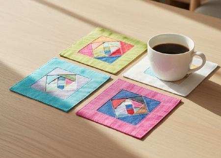 조각보컵받침 한국전통조각보 한국전통컵받침 한국전통코스터 K소품 #2