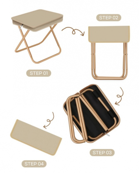 보조의자 휴대용의자 접이식의자 캠핑체어 낚시의자 #3