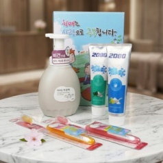 치매예방 아이깨끗해 클린비건 450ml 치약칫솔 6종세트 C-1호 케이스 변경 가능