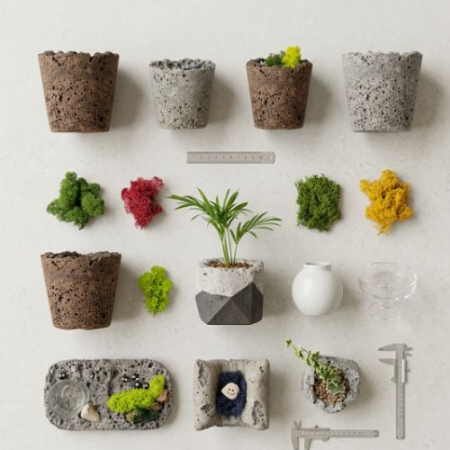 발포세라믹 발포시멘트 DIY 키트 학교 기업 직장 원데이클래스  경량기포콘크리트 분재화분 이오난사 수경식물 #2