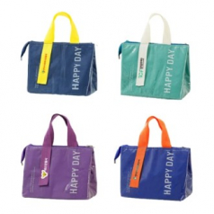 PVC 생활방수 보온·보냉 런치백 26.5x20x17cm